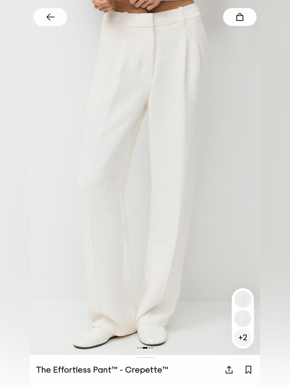 Aritzia Wilfred Effortless Pants. Size 2. Light Birch. New without tags